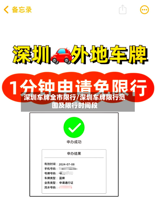 深圳车牌全市限行/深圳车牌限行范围及限行时间段-第3张图片