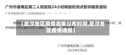 【武汉地区疫情名单公布时间,武汉各区疫情通报】-第2张图片