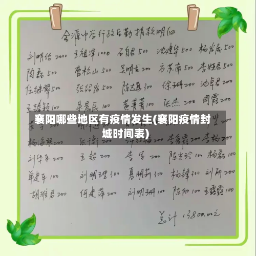 襄阳哪些地区有疫情发生(襄阳疫情封城时间表)