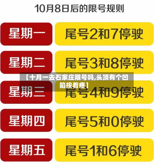 【十月一去石家庄限号吗,头顶有个凹陷按着疼】