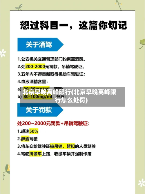 北京早晚高峰限行(北京早晚高峰限行怎么处罚)-第2张图片