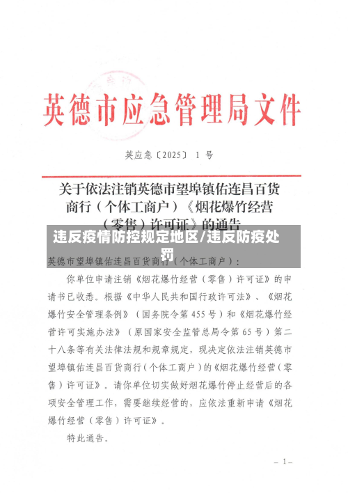 违反疫情防控规定地区/违反防疫处罚-第2张图片