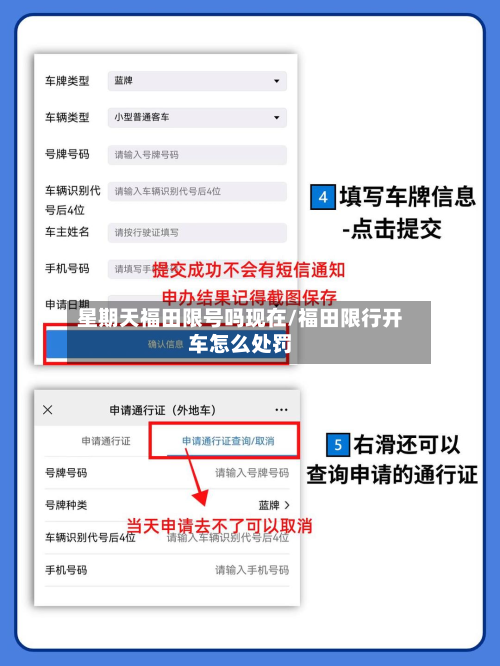 星期天福田限号吗现在/福田限行开车怎么处罚-第3张图片