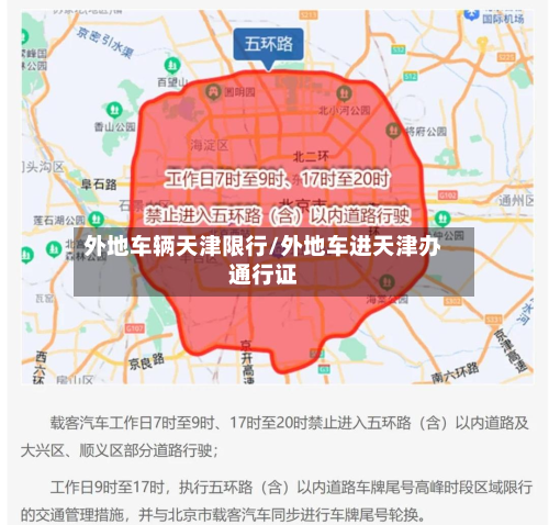外地车辆天津限行/外地车进天津办通行证