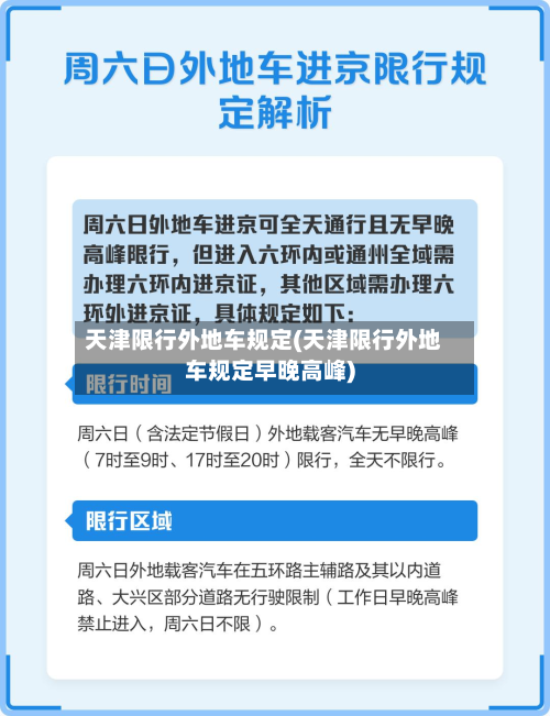 天津限行外地车规定(天津限行外地车规定早晚高峰)-第3张图片