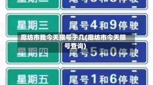廊坊市我今天限号于几(廊坊市今天限号查询)