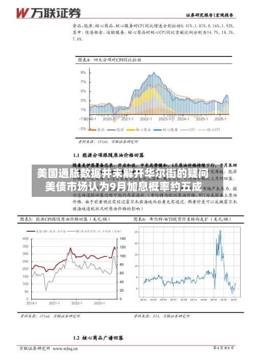 美国通胀数据并未解开华尔街的疑问 美债市场认为9月加息概率约五成-第2张图片