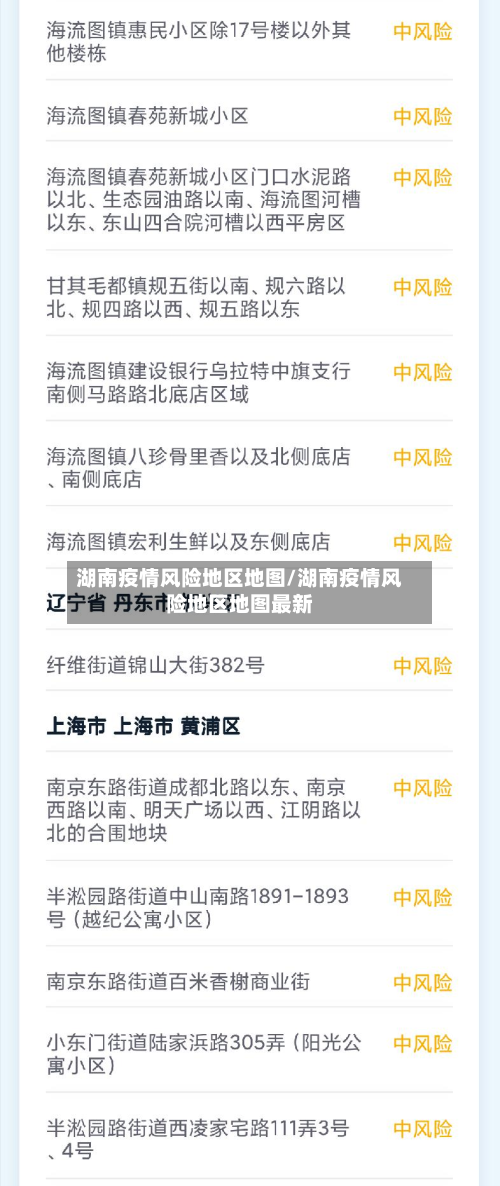 湖南疫情风险地区地图/湖南疫情风险地区地图最新-第2张图片