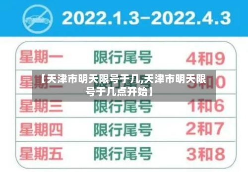 【天津市明天限号于几,天津市明天限号于几点开始】