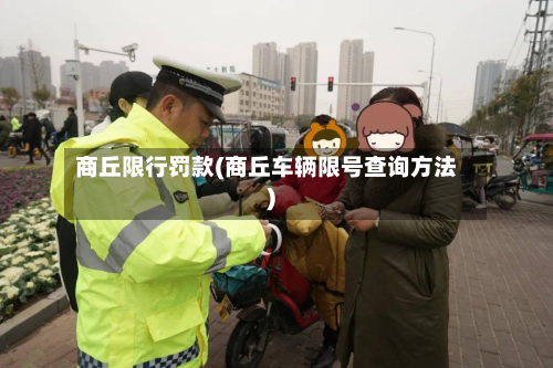 商丘限行罚款(商丘车辆限号查询方法)-第2张图片