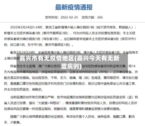 嘉兴市有无疫情地区(嘉兴今天有无新增病例)-第3张图片