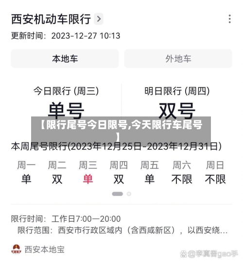 【限行尾号今日限号,今天限行车尾号】-第3张图片
