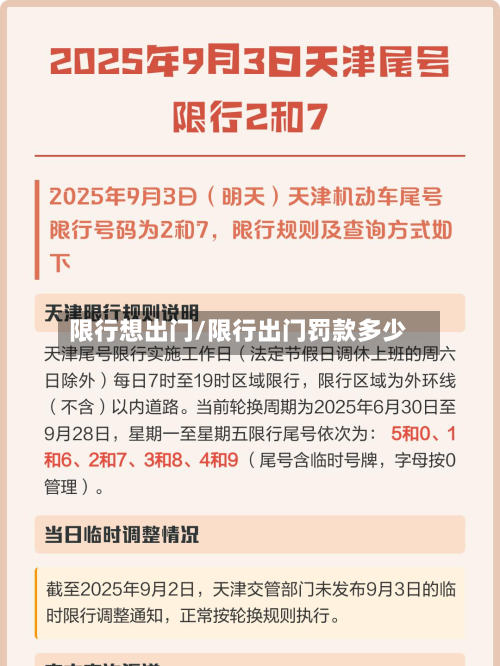 限行想出门/限行出门罚款多少-第3张图片